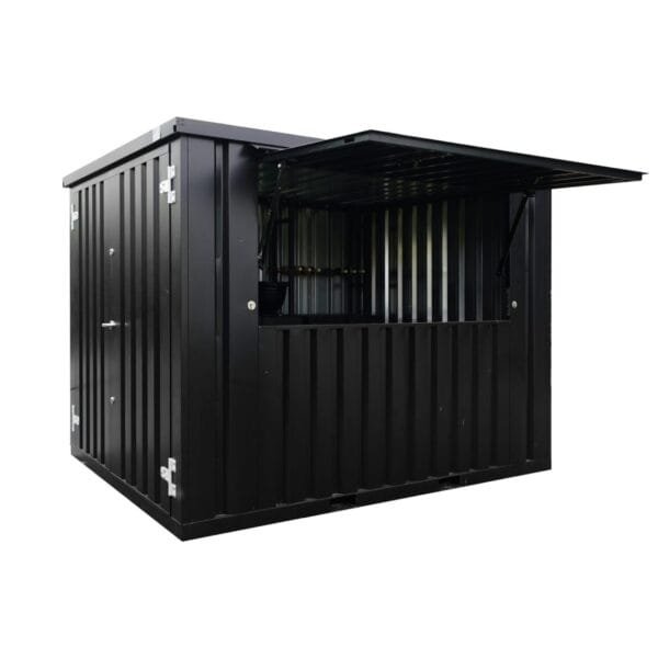 Container Bar Smontabile 3x2 Metri - Nero Intenso (RAL 9005)