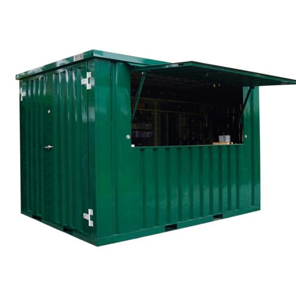Container Bar Smontabile 3x2 Metri - Verde Turchese (RAL 6016)