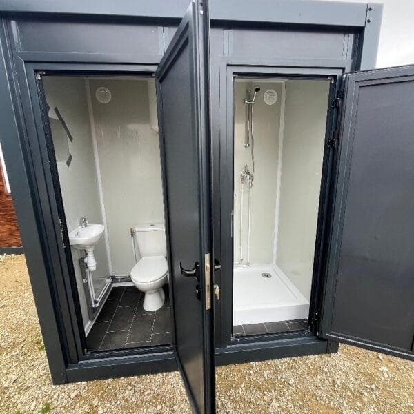 Cabina Sanitaria Modulare DUO - WC e Doccia Separati (2,2x1,2m)