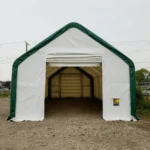 Capannone di Stoccaggio a Doppio Traliccio W20'xL33'xH16' - Protezione Robusta e Versatile - immagine 3