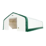 Capannone di Stoccaggio a Doppio Traliccio W20'xL33'xH16' - Protezione Robusta e Versatile