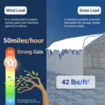 Capannone di Stoccaggio a Doppio Traliccio W20'xL33'xH16' - Protezione Robusta e Versatile - immagine 9