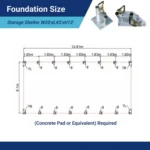 Capannone di Stoccaggio ad Arco con Traliccio Singolo L20'xL42'xH12' - Soluzione Robusta e Spaziosa - immagine 7