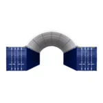 Capannone per Contenitore Marittimo 20'x40' - Soluzione Robusta e Versatile - immagine 2