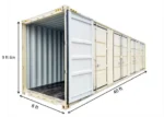 Contenitore High Cube 40 Piedi con 4 Porte Laterali - Accesso Totale e Protezione Completa - immagine 4