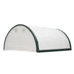 Capannone di Stoccaggio ad Arco con Traliccio Singolo L20'xL30'xH12' - Protezione Robusta e Versatile