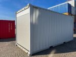 Container 20 Piedi High Cube con Porta Avvolgibile - Grigio Chiaro - immagine 2