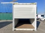 Container 20 Piedi High Cube con Porta Avvolgibile - Grigio Chiaro - immagine 7