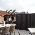 Container Bar Modulare 20 Piedi (6x2m) - Blu Cielo - immagine 3