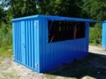 Container Bar Smontabile 3x2 Metri - Blu (RAL 5012) - immagine 3