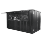 Container Bar Smontabile 4x2 Metri - Nero Intenso (RAL 9005)
