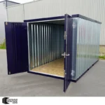 Container Smontabile 2x2m con Pavimento Rialzato - Bicolore Blu/Galvanizzato - immagine 3