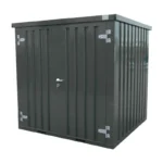 Container Smontabile 2x2m con Pavimento Rialzato - Grigio Antracite