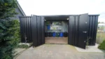 Container Smontabile 6x2m con Accesso Laterale - Nero Intenso - immagine 3