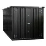 Container Smontabile 6x2m con Porta Frontale - Nero Intenso