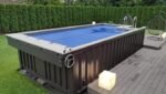 Piscina Container 20' con Piattaforma e Vano Tecnico Integrato