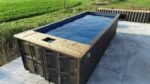 Piscina Container 20' Premium con Deck in Cedro ed Epoxi