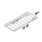 Rimorchio per Tiny House 5,40m x 2,44m - Timone Smontabile (3500 kg) - immagine 6