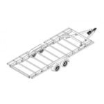 Rimorchio per Tiny House 6m x 2m44 - Timone Smontabile (3500 kg) - immagine 2