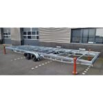 Rimorchio Tiny House 8,4m x 2,44m con Telaio Staccabile e 3 Assi 1350kg